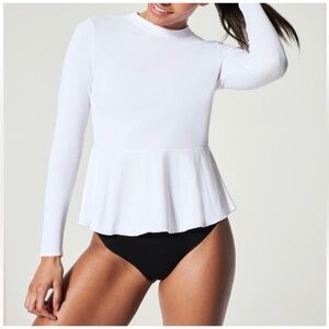 SPANX Pique Long Sleeve Swim Shirt